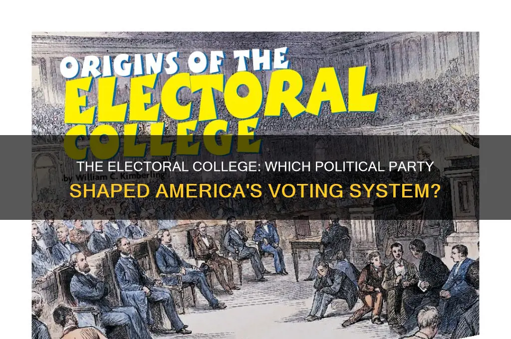 what political party created the electoral college