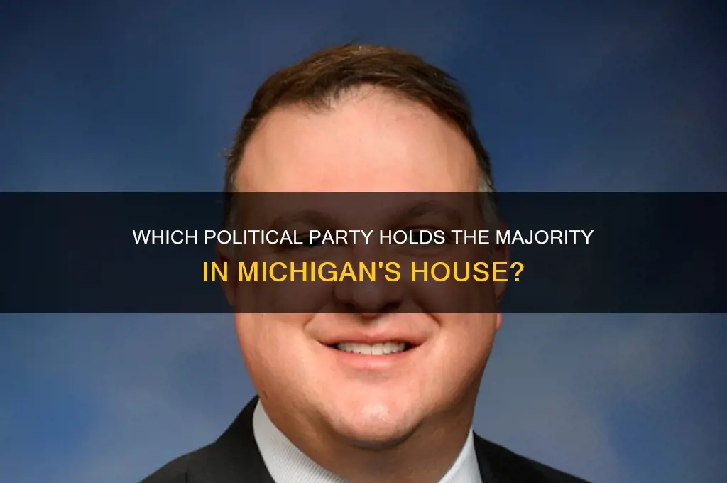 what political party currently controls the mi house