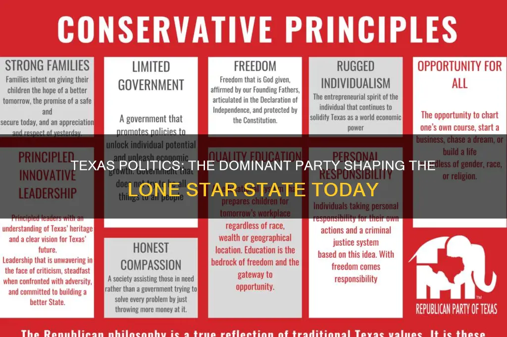 what political party currently dominates texas