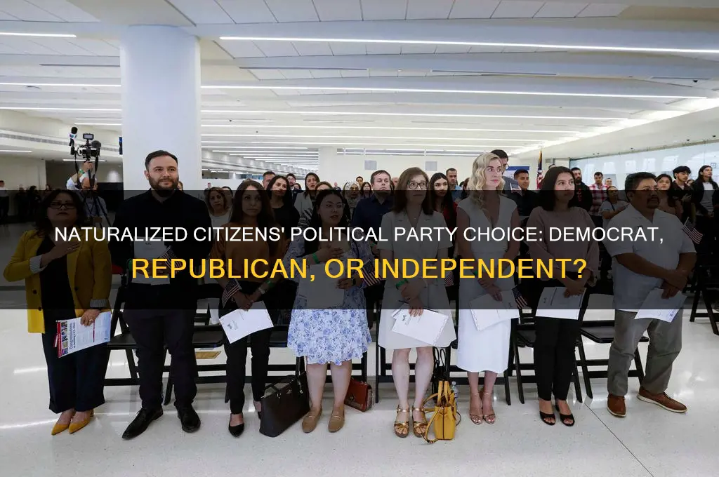 what political party democratic republican naturalized citizens join