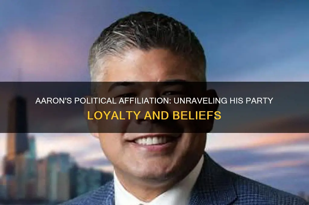 what political party did aaron belong to
