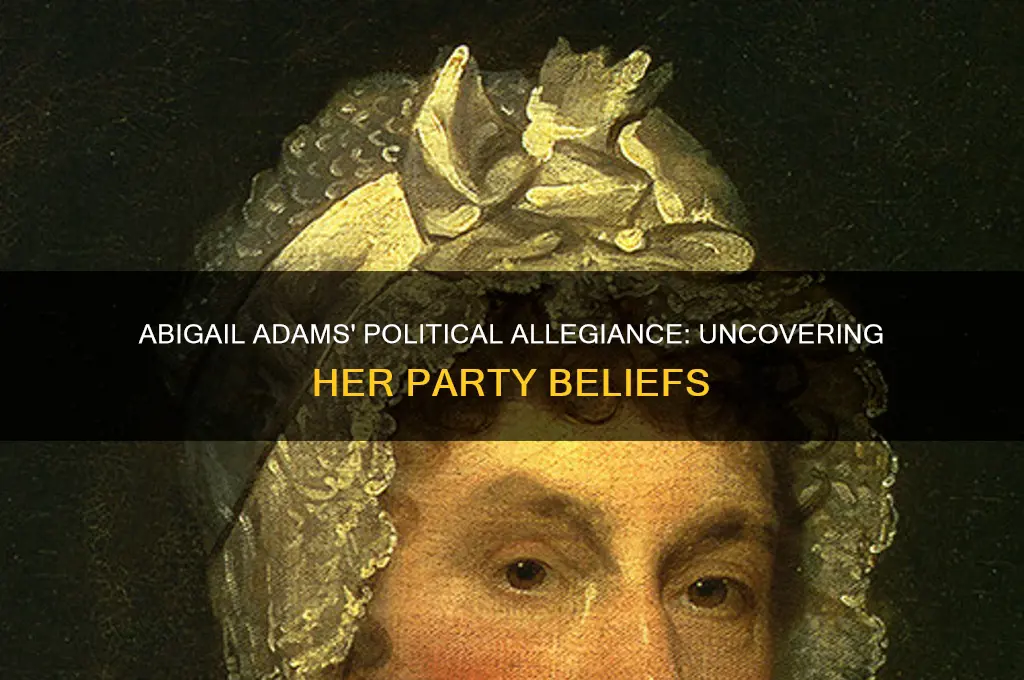 what political party did abigail adams believe in