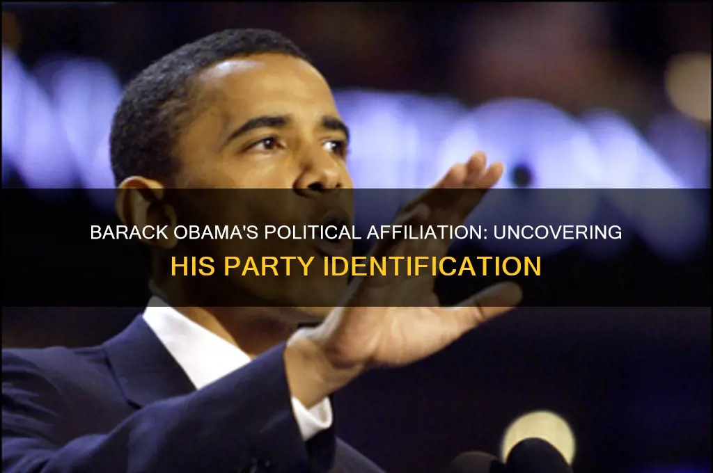 what political party did barack obama identify with