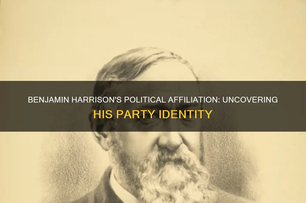 what political party did benjamin harrison identify with