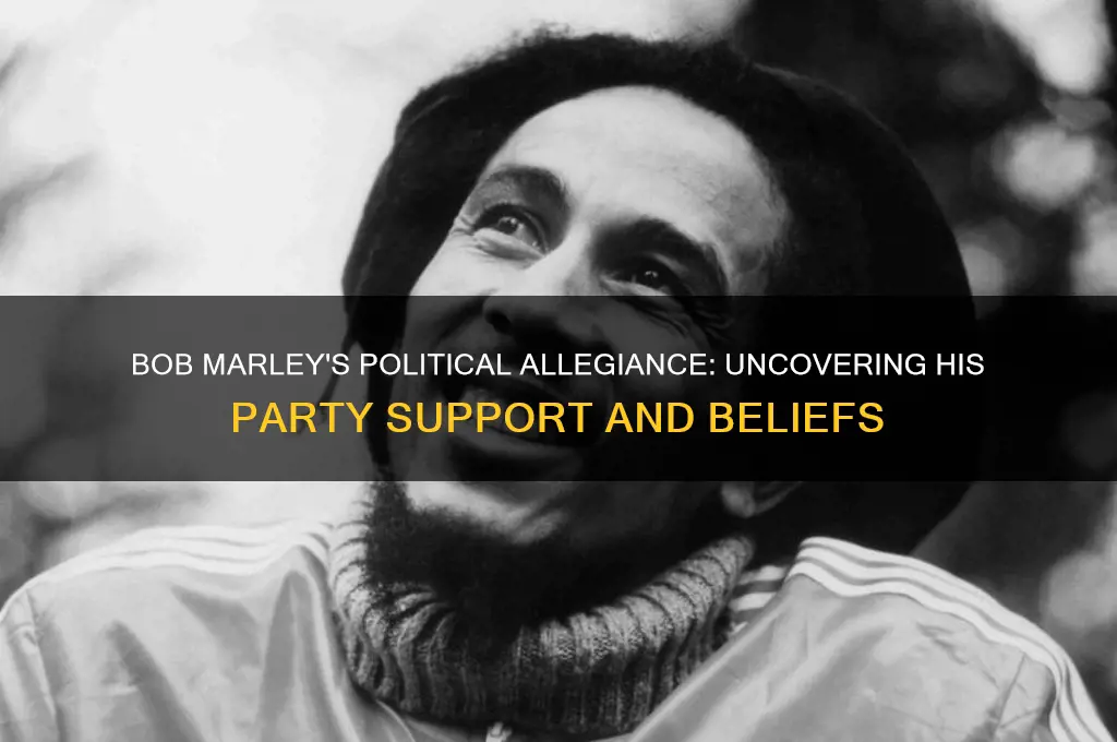 what political party did bob marley support