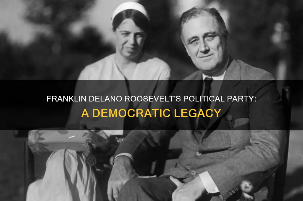 what political party did franklin delano roosevelt belong to