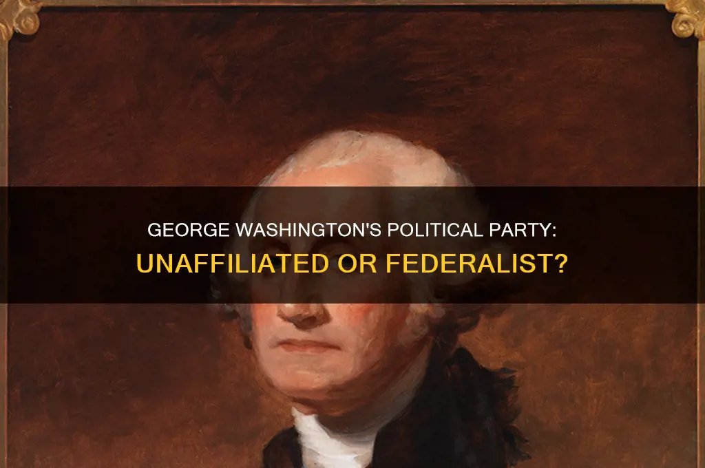 what political party did george washington affiliate