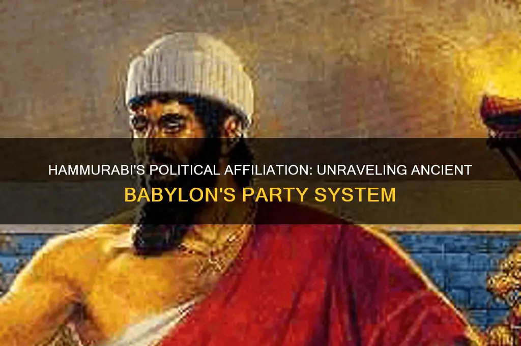 what political party did hammurabi belong to