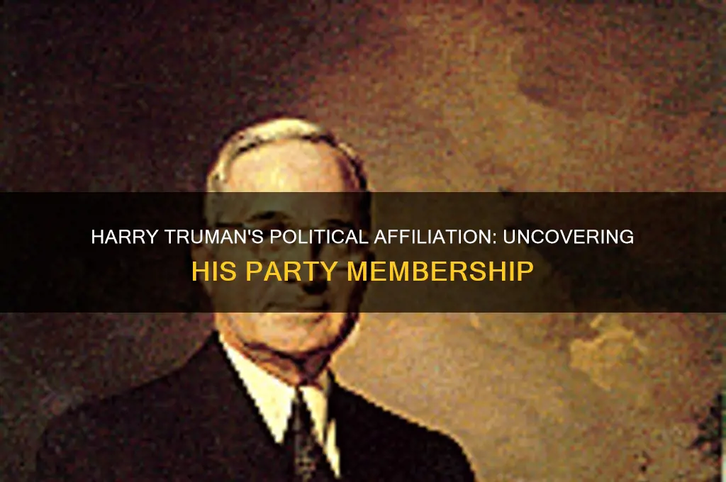 what political party did harry truman belong to