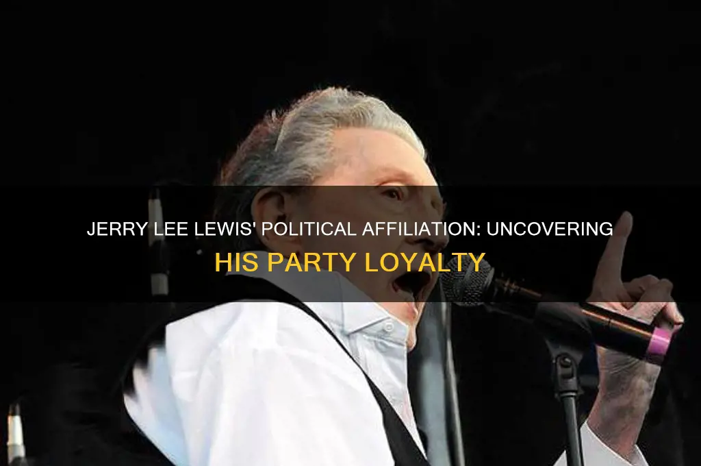 what political party did jerry lee lewis belond to