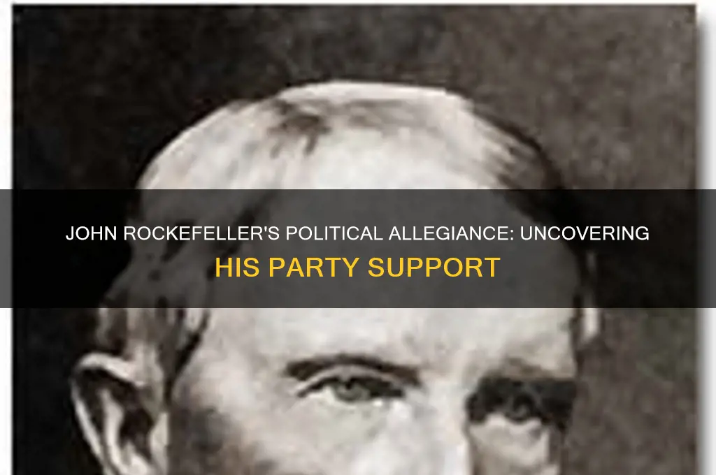 what political party did john rockefeller support