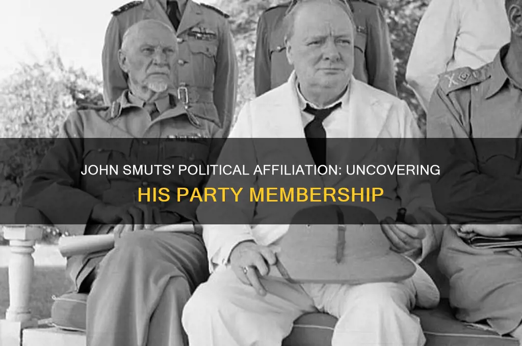 what political party did john smut belong to