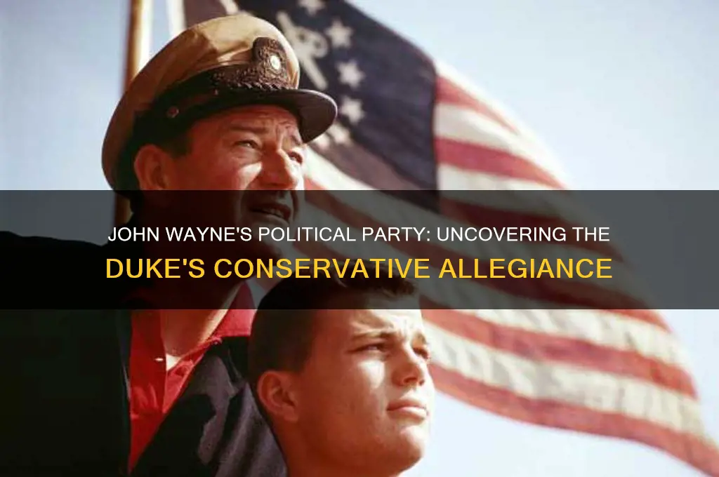 what political party did john wayne belong too