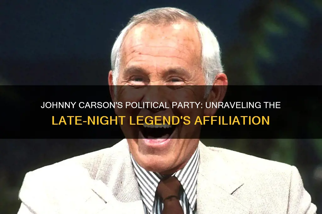 what political party did johnny carson belong to