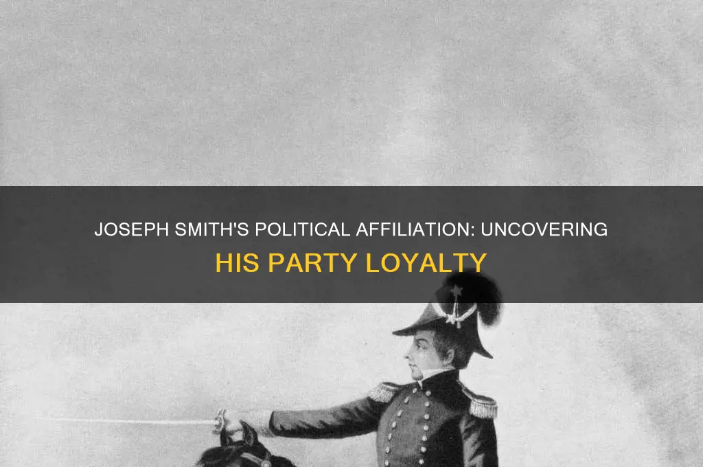 what political party did joseph smith belong to