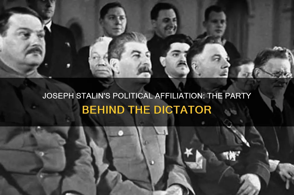 what political party did joseph stalin belong to