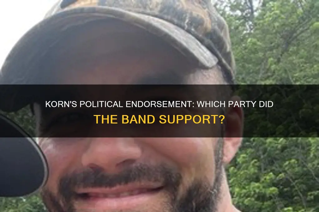 what political party did korn endorse