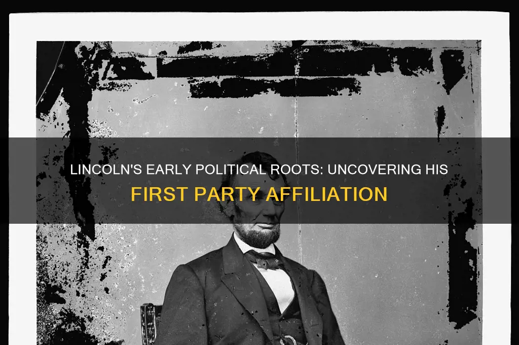 what political party did lincoln first belong to