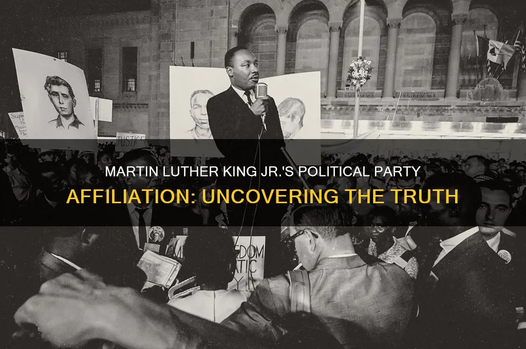 what political party did martin luther king jr belong to