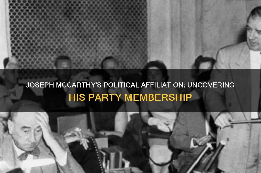 what political party did mcarthy belong to