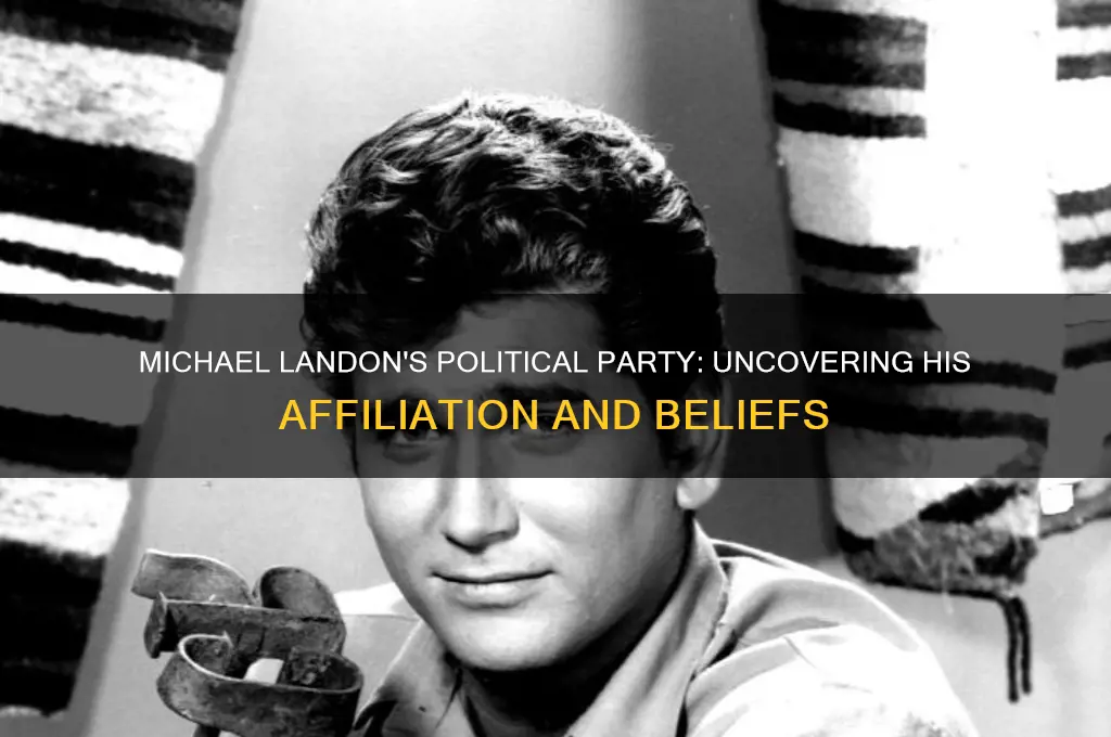 what political party did michael landon belong to
