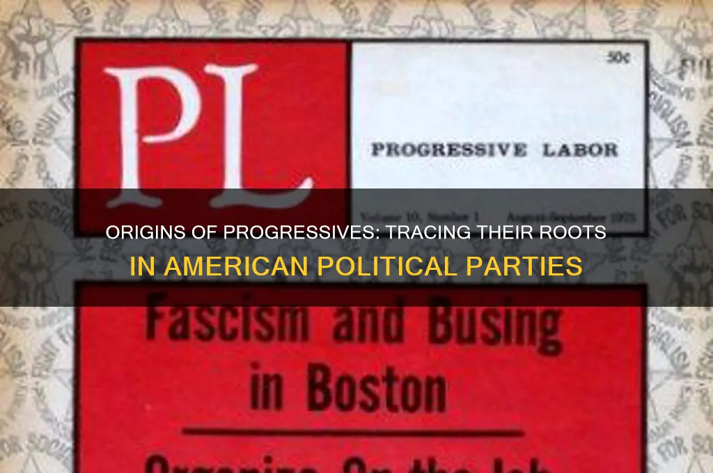 what political party did most progressives come from