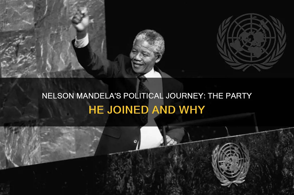what political party did nelson mandela join