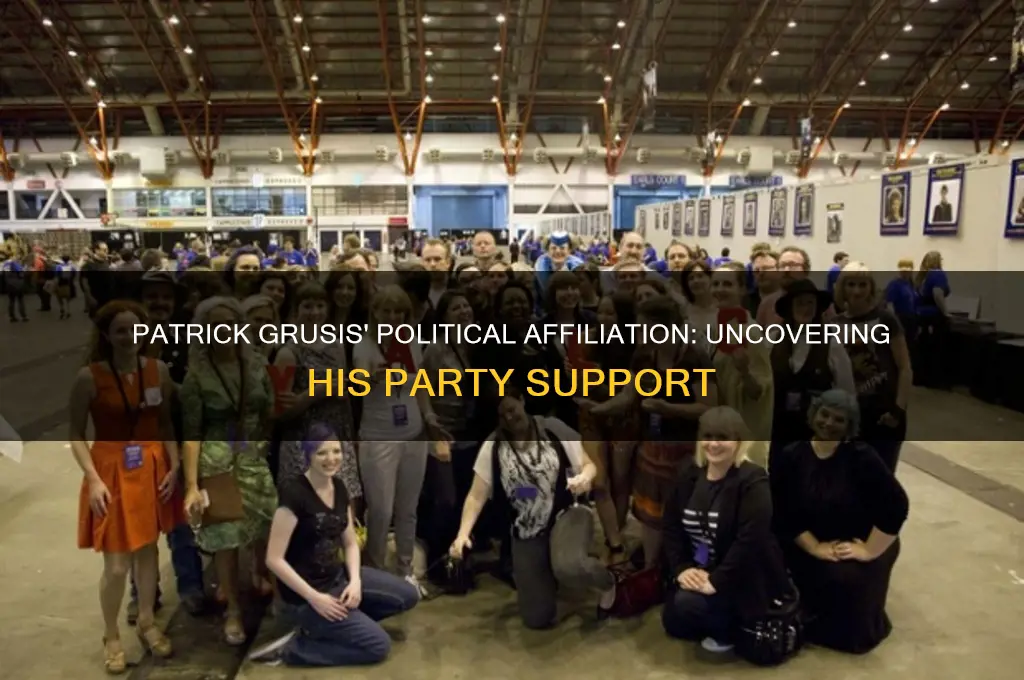 what political party did patrick grusis support