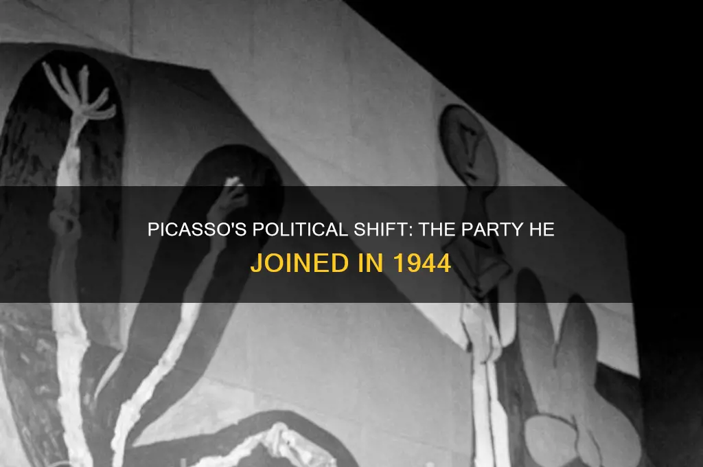 what political party did picasso join in 1944