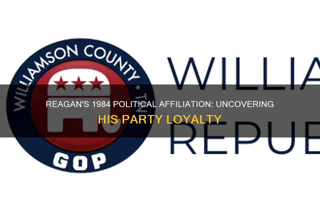 what political party did reagan belong to 1984