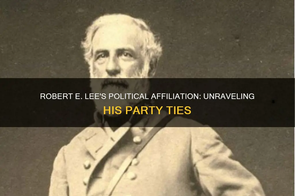 what political party did robert e lee belong to