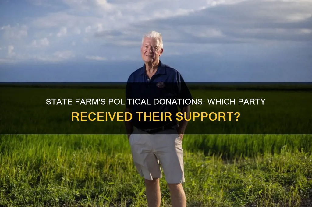 what political party did state farm donate to