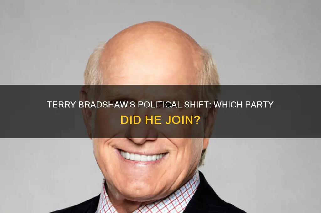 what political party did terry bradshaw switch to