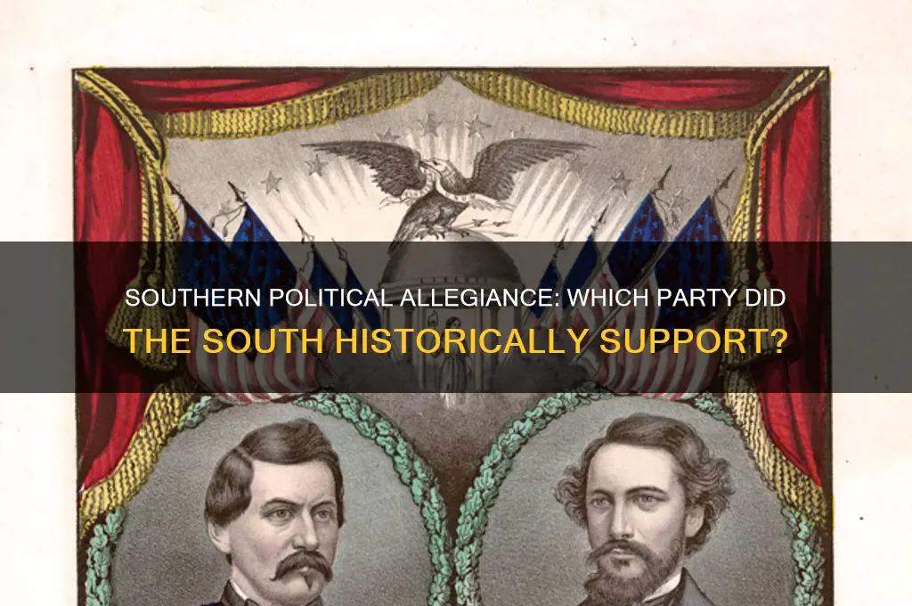 what political party did the south support