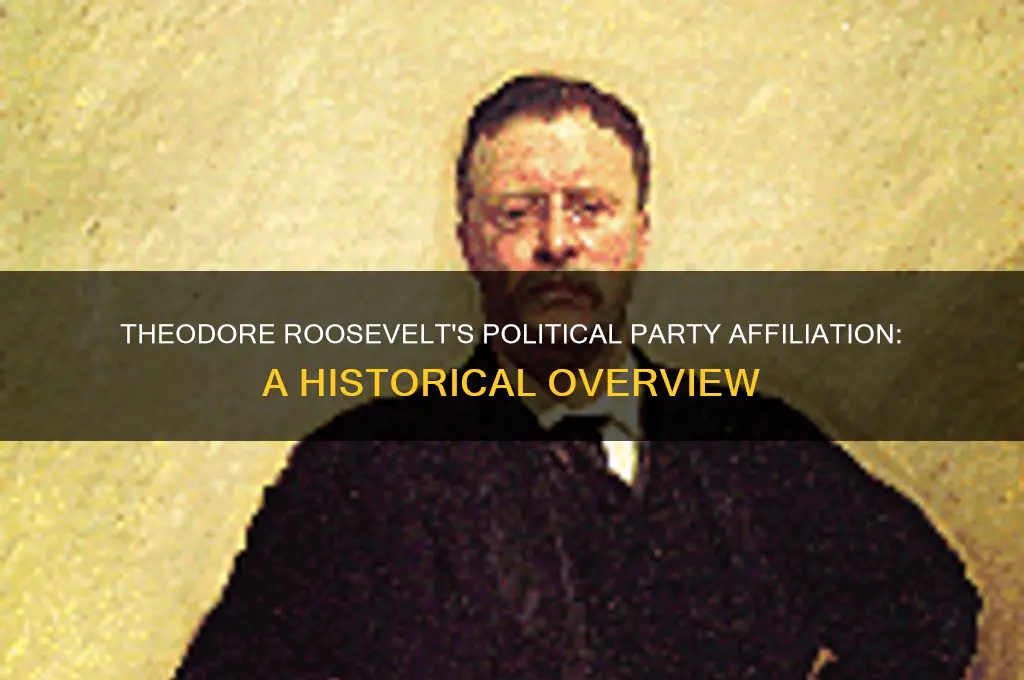 what political party did theodore roosevelt identify w