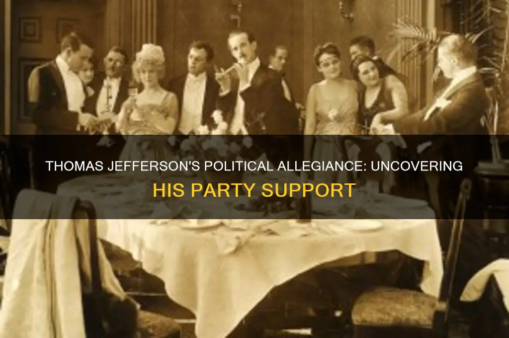 what political party did thomas jefferson support