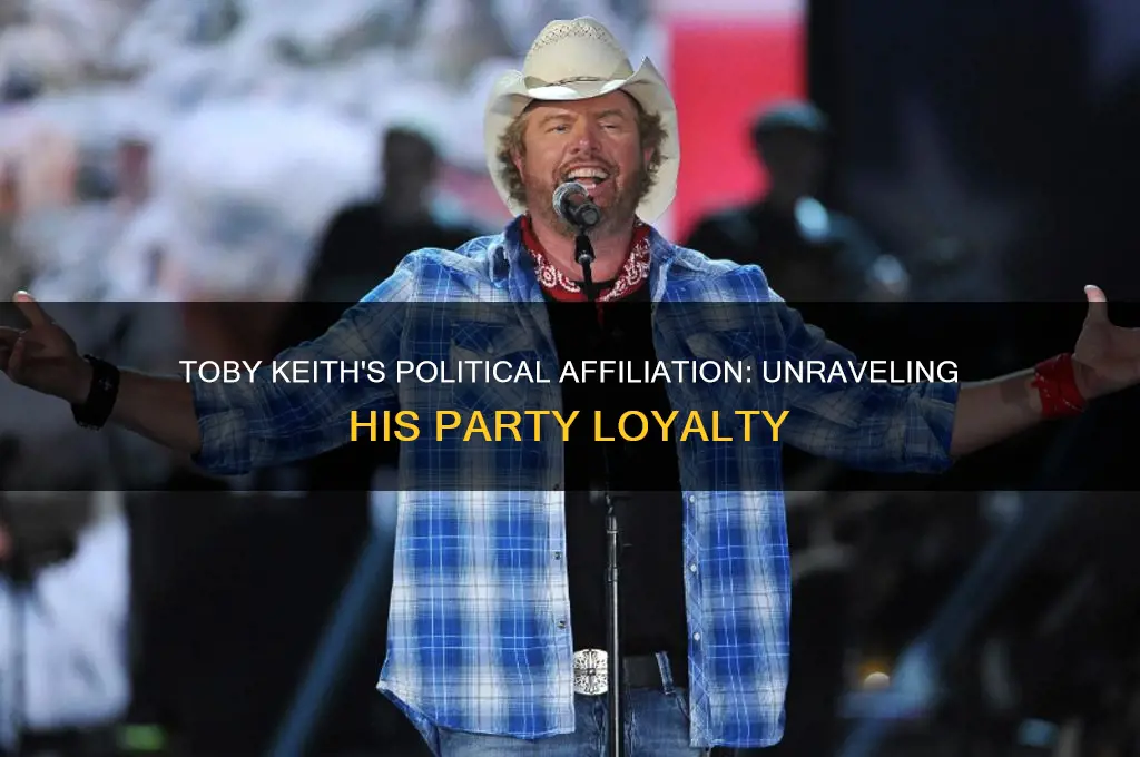 what political party did toby keith belong to