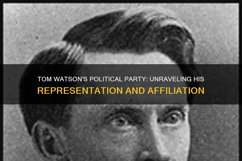 what political party did tom watson represent