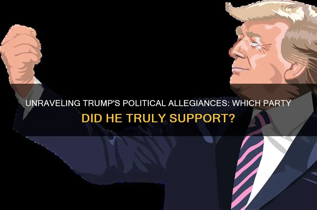 what political party did trump support