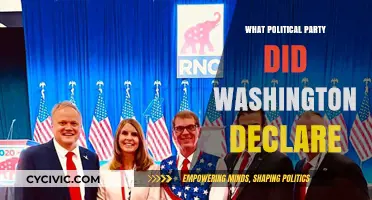 Washington's Political Stance: Did He Declare a Party Affiliation?
