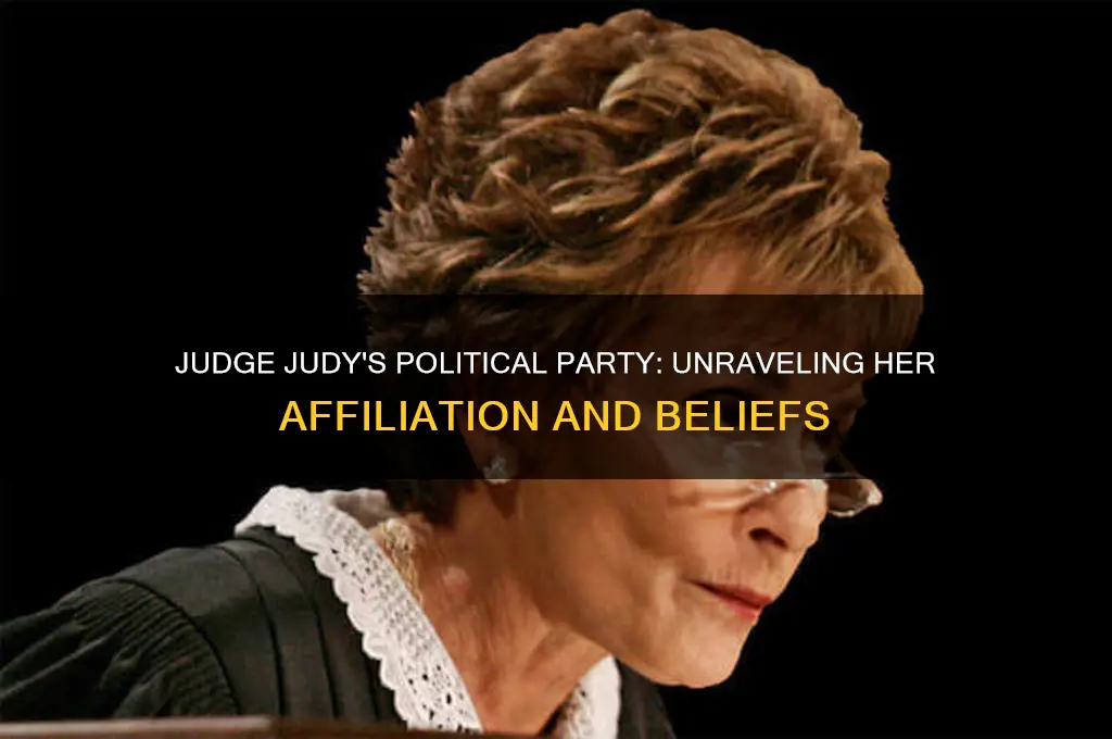 what political party dies judge judy belong to