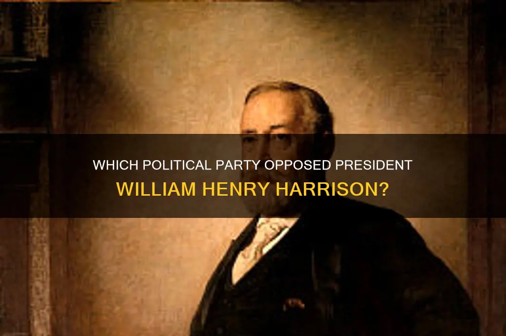 what political party disliked wh harrison