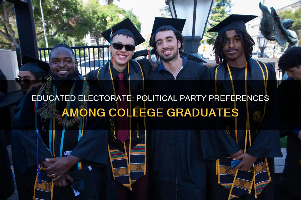 what political party do college educated people lean towards