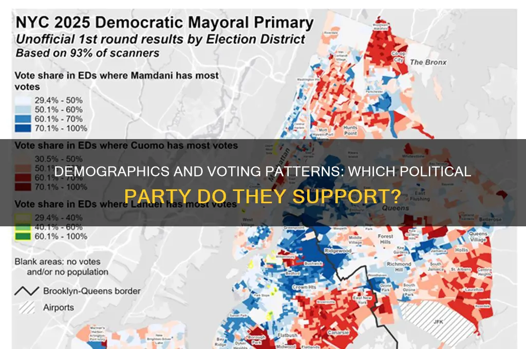 what political party do demographics vote for