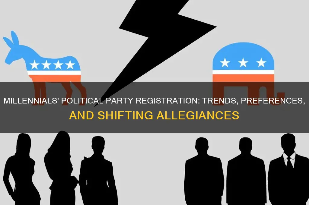 what political party do millenials register with
