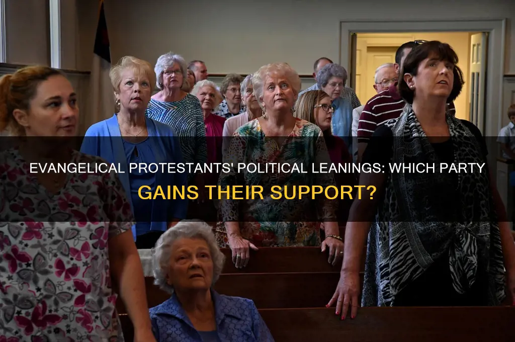 what political party do that evangelical protestants tend to support