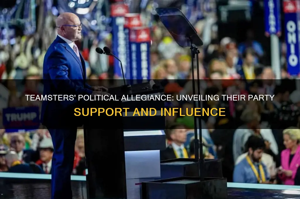 what political party do the teamsters support