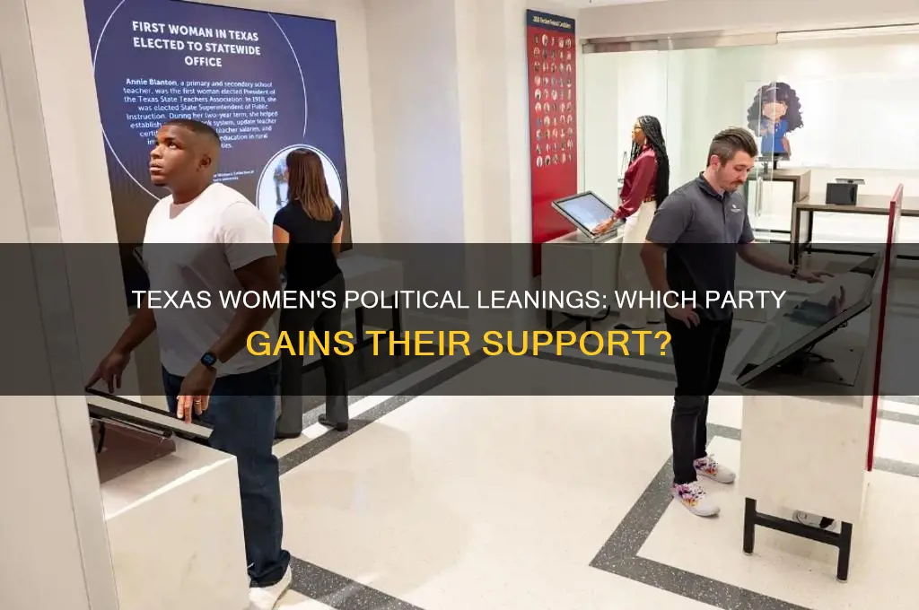 what political party do women support in texas