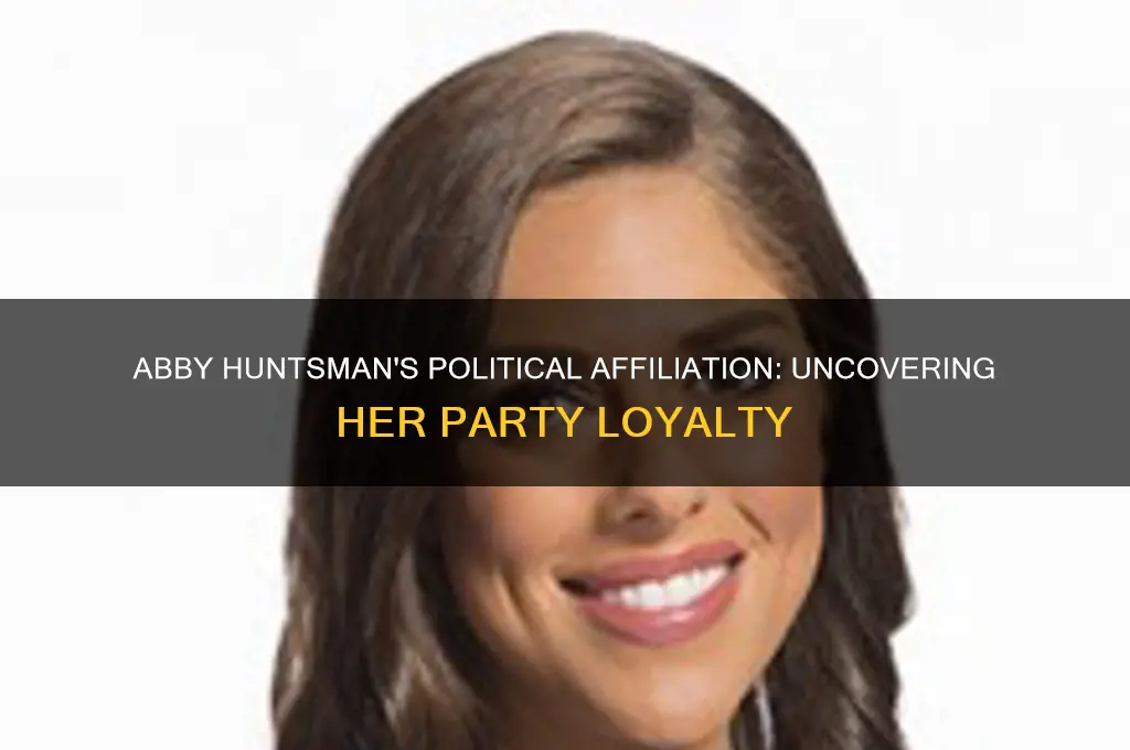 what political party does abby huntsman belong to