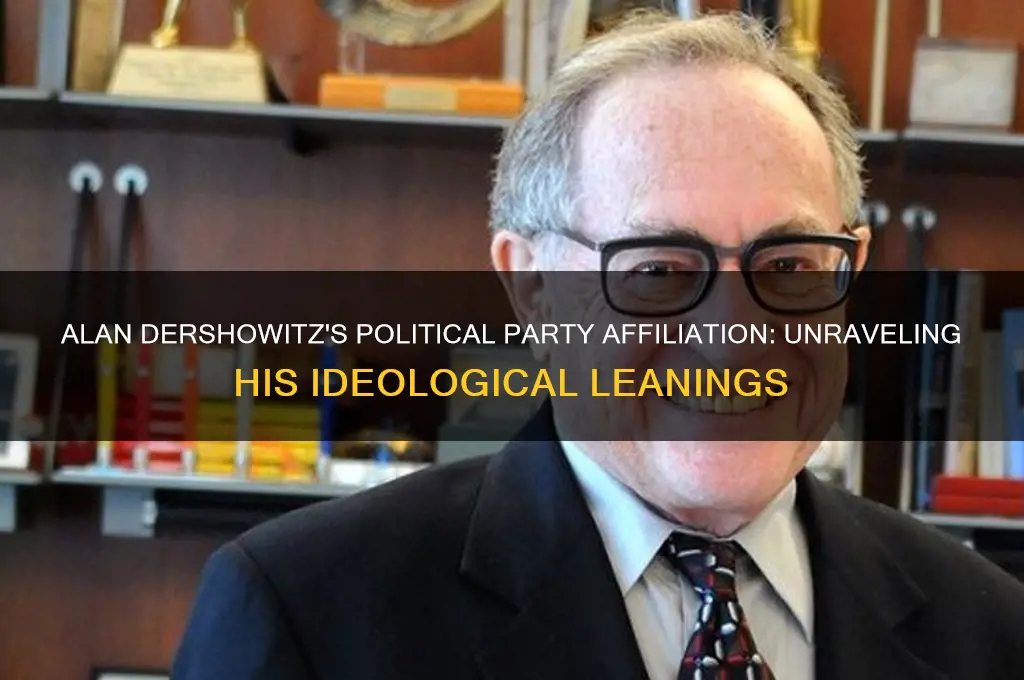 what political party does alan dershowitz belong to